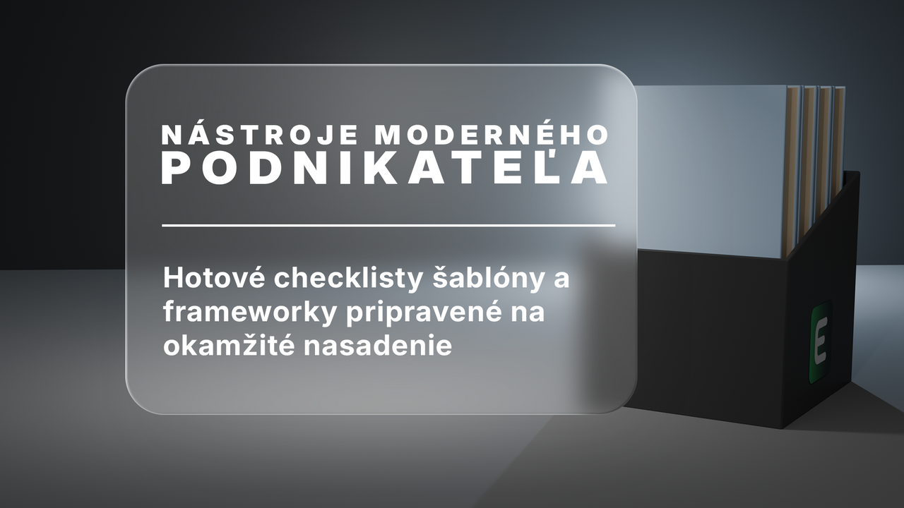 Nástroje moderného podnikteľa